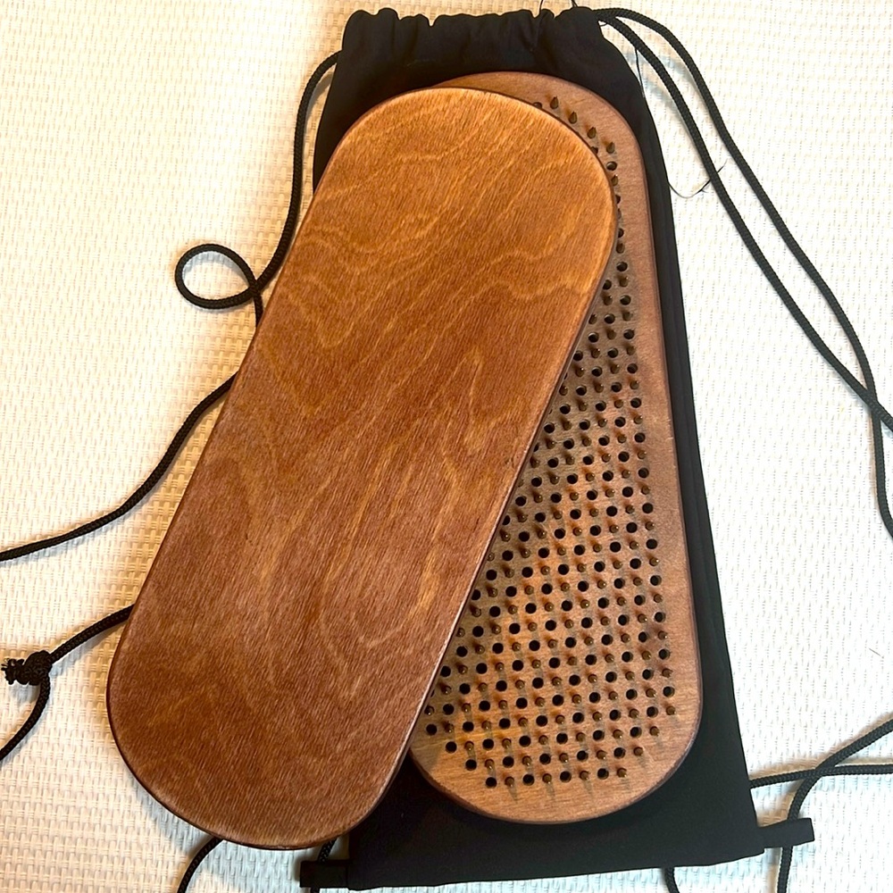 Set of 2 Sadhu Boards 10 mm, Acupuncture, Handmade 💙 yoga board meditation